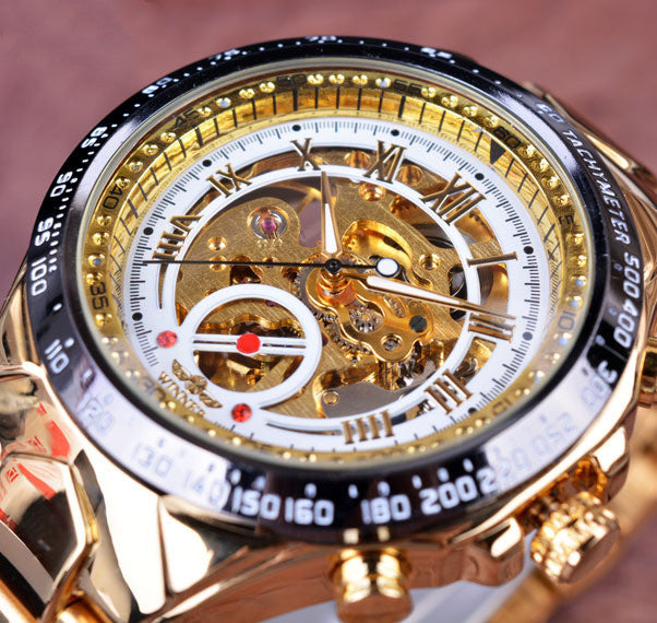 Hollow Automatic Mechanical Watch - 9