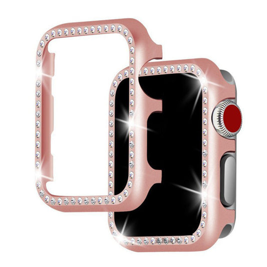 Compatible with Apple , Watch Diamond Protective Case - Rose Gold / 44mm