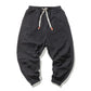 Mens Hip Hop Streetwear Gym Joggers Pants Drawstring Elastic Pockets Tapered Sweatpants - Navy / 3XL