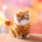 Lovely New Electric Simulation Stuffed Plush Cats Toys Soft Sounding Cute Plush Cat Doll Toys for Kids - Garfield