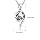 Fashion Jewelry Charm Silver Plated Pendant Hollow Necklace Elegant Retro - Silver
