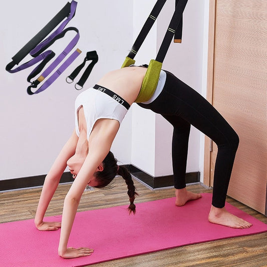 Yoga Strap Exercise Gym Belt - Purple 3.8 cm