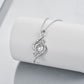 925 Sterling Silver Moon Star Necklace I Love You To The Moon And Back Infinity Jewelry - Silver / 1.13*0.47 inches