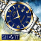 Men's Watch Stainless Steel Quartz Luminous Classic Business Wristwatch For MEN - Silver