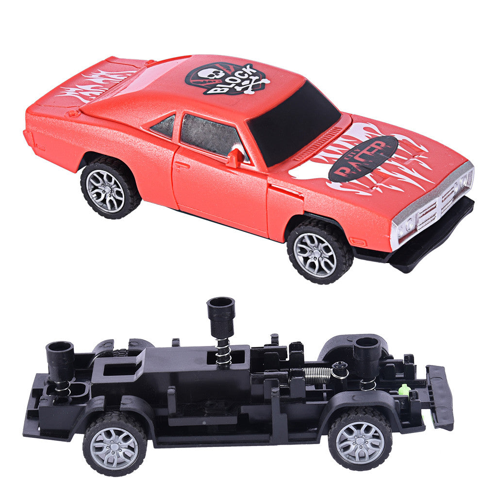 1:32 DIY Disassembled And Assembled Pull Back Truck Support Multiplayer Battle - As Shown