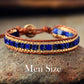 New Women Wrap Bracelets Turquise Stones Gold Chain Woven Wrap Bracelet Bohemian Statement Jewelry Dropship - Men Size-02