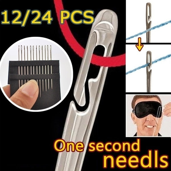 Pcs Stainless Steel Sewing Needles Threading Diy Jewelry - style 2