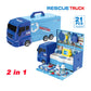 Take A Part 2-IN-1 Transforming Toy Ambulance Doctor Tool Set For Kids Play - As shown