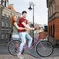 Women Bike 26 Inch Bike Road Bike Seaside Travel Bicycle,Commute Bike 7 Speeds - Purple / 133*73*21cm