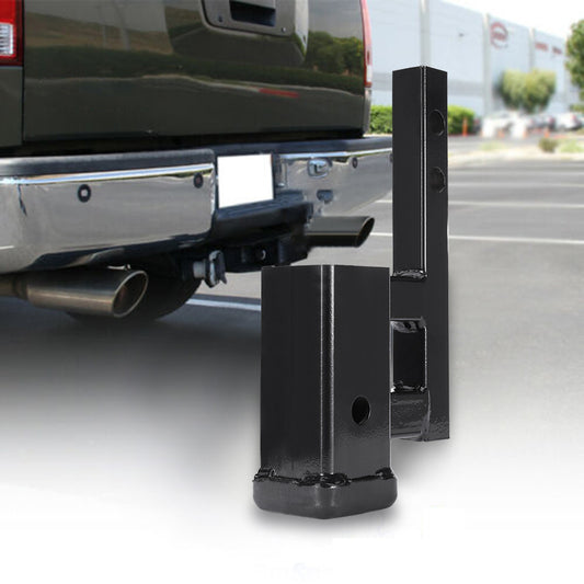 1.25 Inch To 2 Inch Ris-e Or Drop Traile-r Hitc-h Towing Extension Adapter US - Black / 35*20*8cm