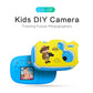 Kids Digital Camera 1.44in Digital Creative DIY For Kids Anti-fall With 8GB - Blue