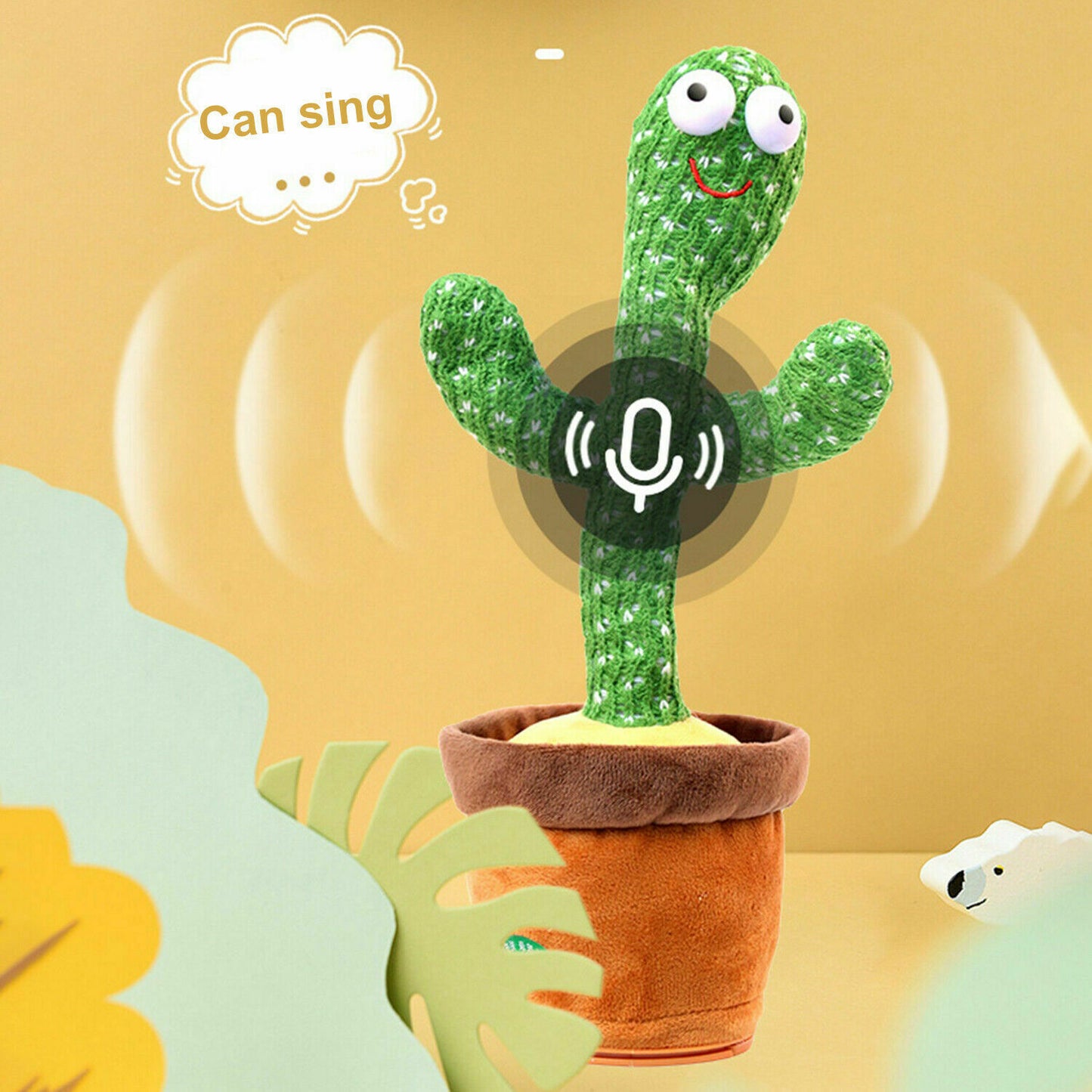 Singing Cactus Toy Cute Dancing Cactus Plush Toy Electronic Shake Kids Toy Gift - default