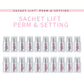 ICONSIGN 10 Pairs Pouch Eyelash Perm Lotion Lashes Lift Quick Perming 5 To 8 Minutes Beauty Makeup Tools - 10Pairs