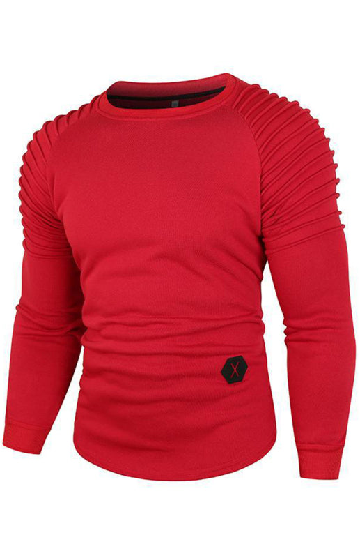 Men's Fashion Casual Versatile Sweatshirt - Black / XXL